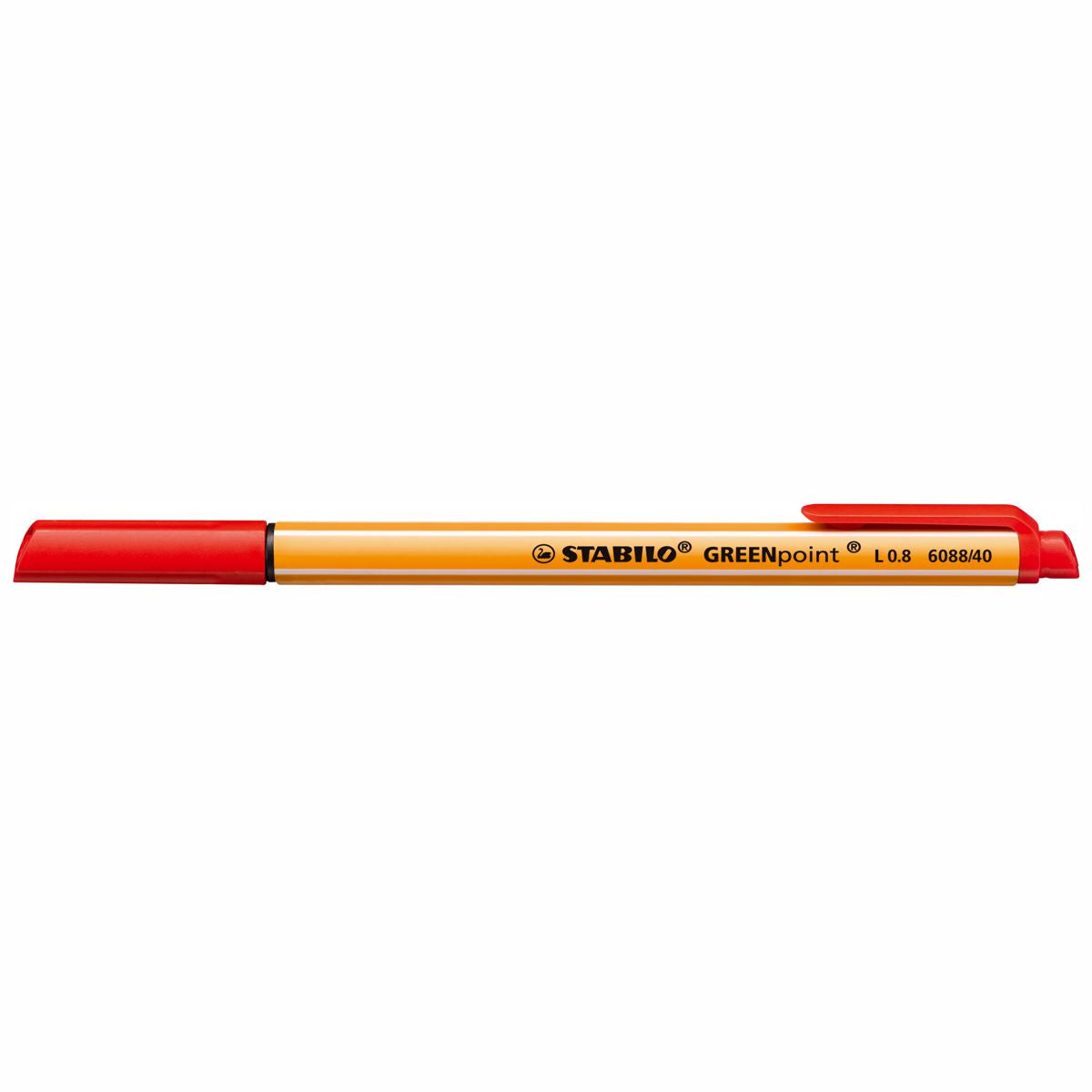 STABILO Feinschreiber GREENpoint 6088/40 0,8mm rot