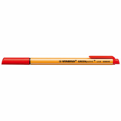 STABILO Feinschreiber GREENpoint 6088/40 0,8mm rot
