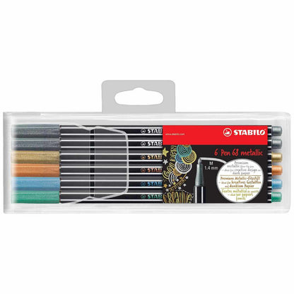 STABILO Fasermaler Pen metallic 6806/8-11 6 Stück