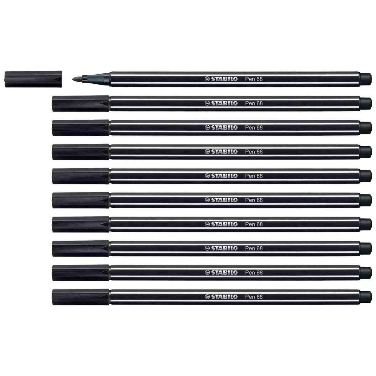STABILO Fasermaler Pen 68/46 1-2mm schwarz