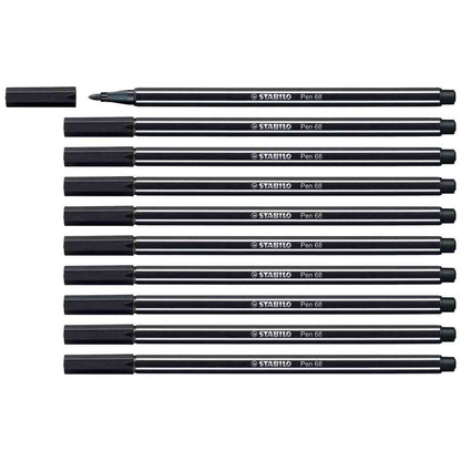 STABILO Fasermaler Pen 68/46 1-2mm schwarz