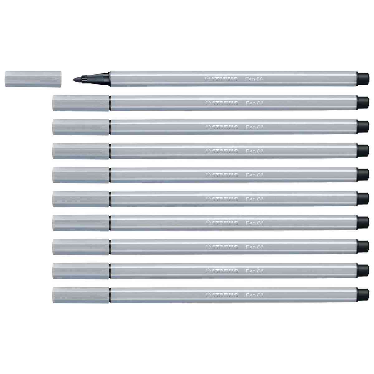 STABILO Fasermaler pen 68/94 1-2mm hellgrau
