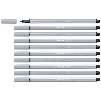STABILO Fasermaler pen 68/94 1-2mm hellgrau