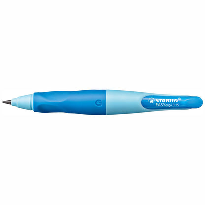 STABILO Druckbleistift EASYergo R 3,15mm hellblau / dunkelblau + Spitzer