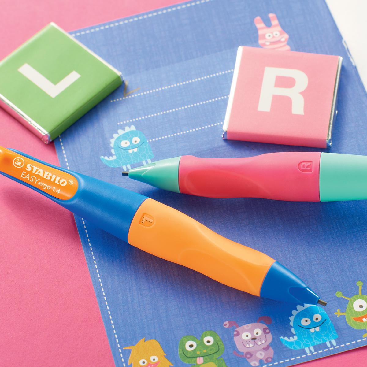STABILO Druckbleistift EASYergo L 1,4mm türkis / neonpink