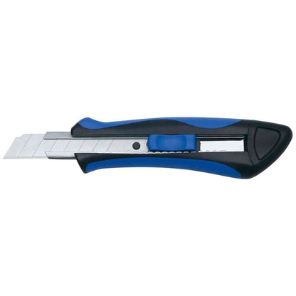 WEDO Cutter Softgrip 18mm blau/schwarz incl. 2 Ersatzklingen