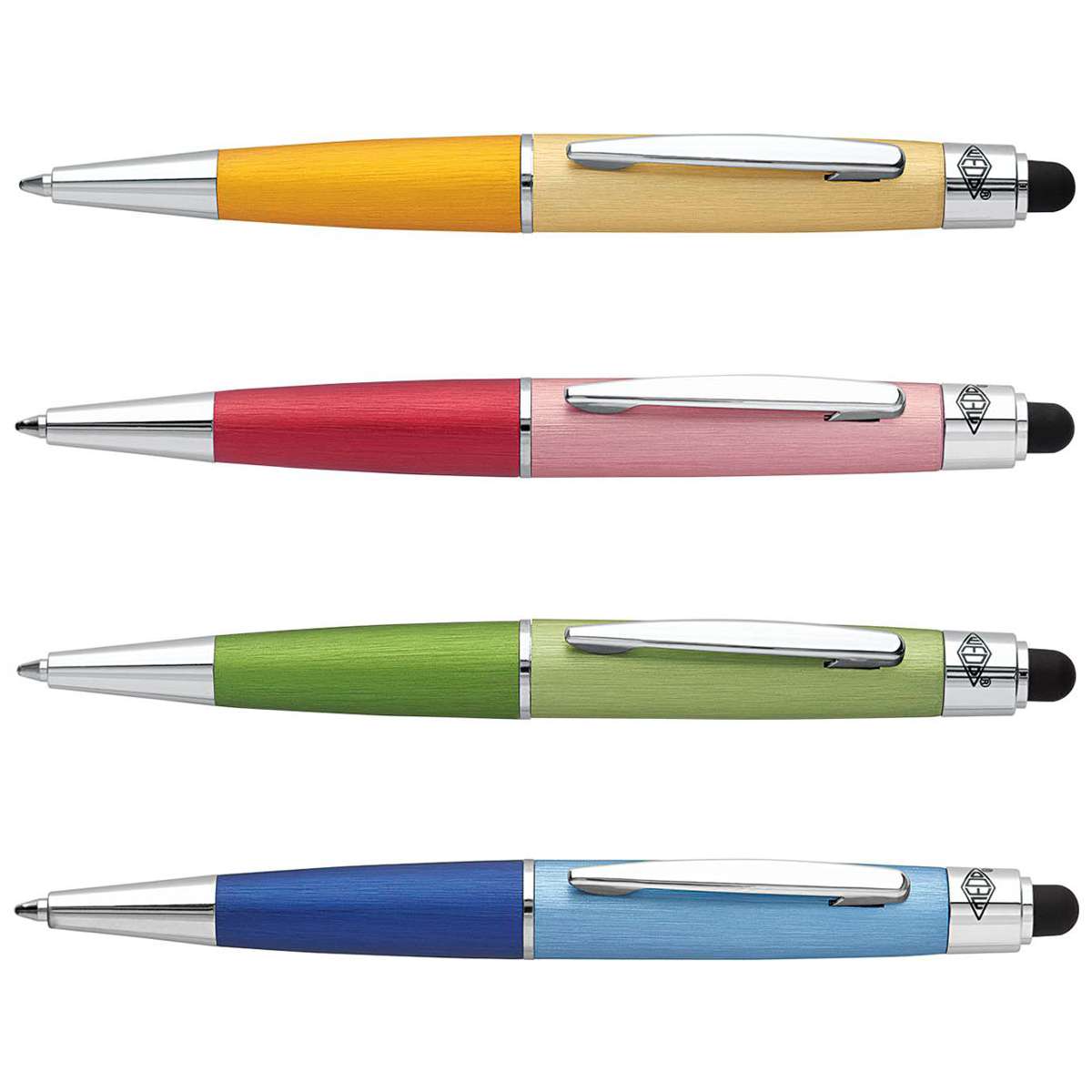 WEDO Touchpen Mini Brushed Look farbig sortiert