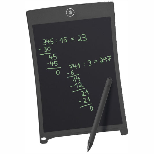 WEDO LCD Schreibtafel mit Stift schwarz 8,5 Zoll incl. Batterien
