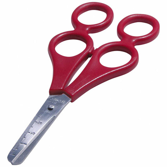 WEDO Bastelschere Doppelgriff Therapeutenschere rund rot