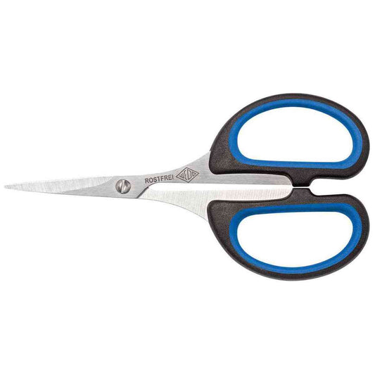 WEDO Silhouettenschere 9794 10,5cm spitz Softcut schwarz / blau