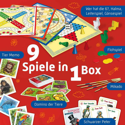 ASS große Kinderspielesammlung 9 Spiele in 1 Box