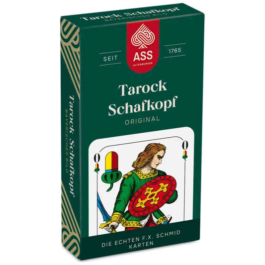 ASS Schafkopfkarten / Tarock 36 Blatt bayerisches Bild im Papp-Etui