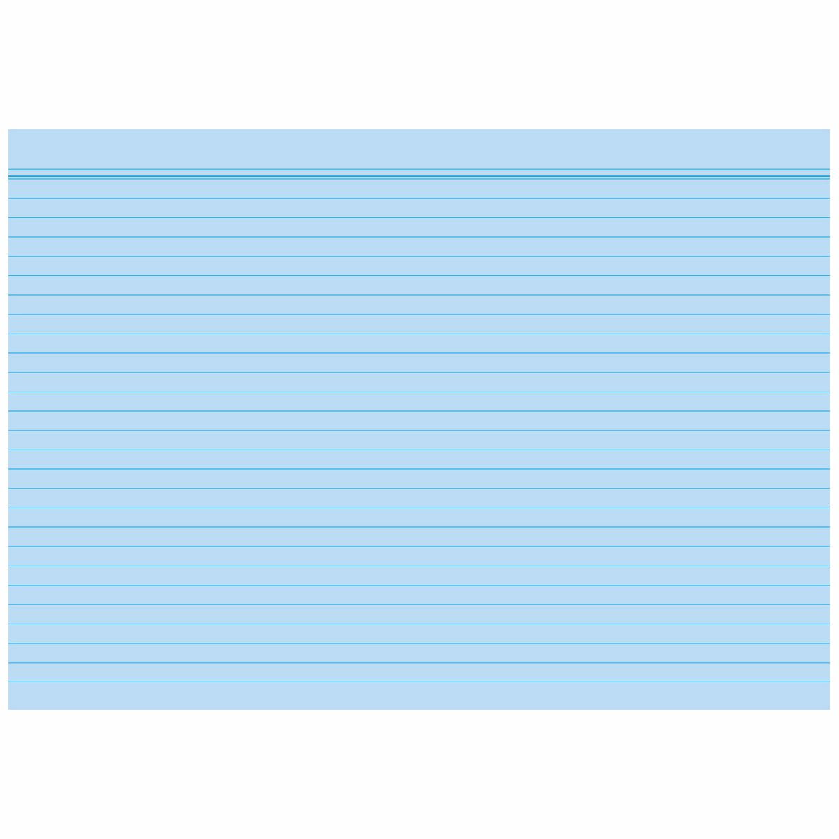 BRUNNEN Karteikarten A5 linier blau 100 Stück