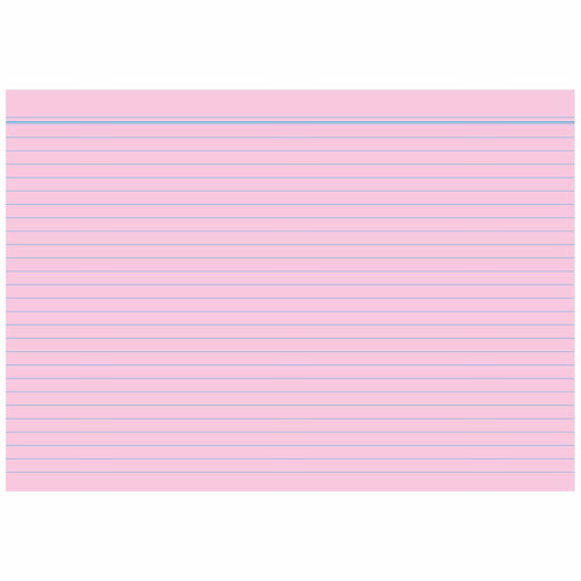 BRUNNEN Karteikarten A7 linier rosa 100 Stück
