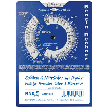 RNK Parkscheibe 3118 nach StVO aus Karton 11x15cm