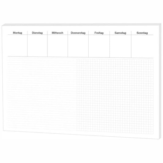 RNK Schreibunterlage Papier 48x33cm Office liniert + kariert 30 Blatt