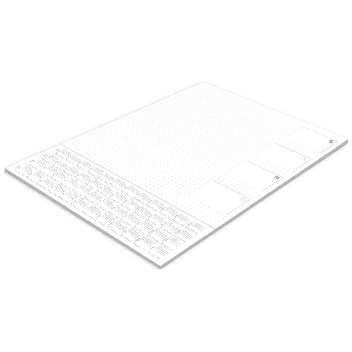 RNK Schreibunterlage 60 x 42cm -Office- dotted 30 Blatt mit 4 Jahreskalender
