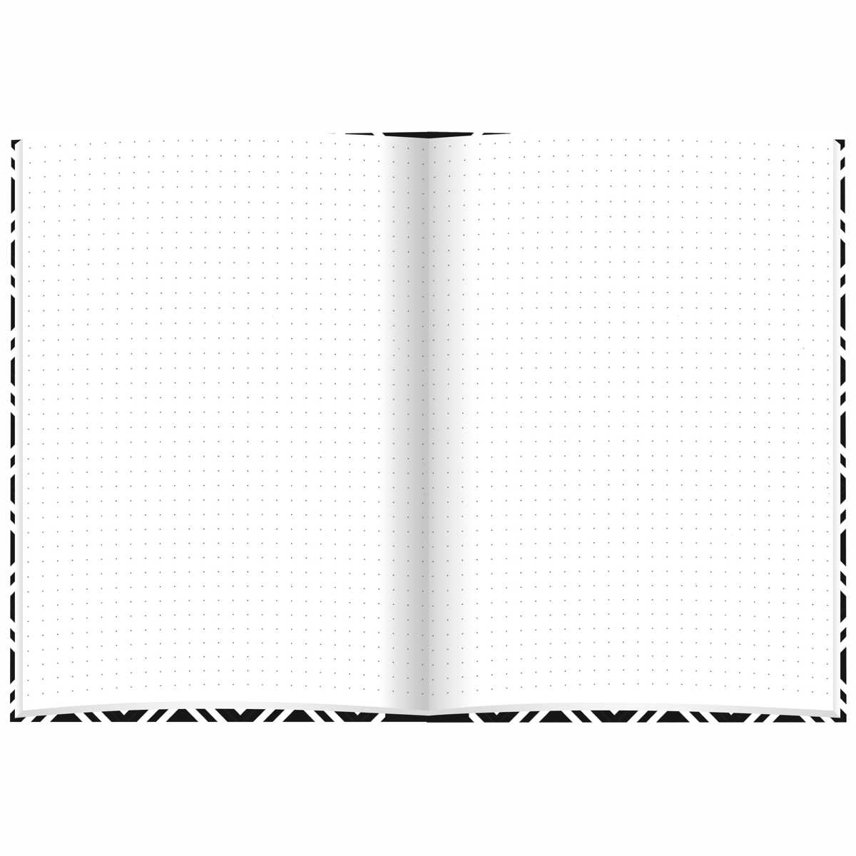 RNK Kladde A5 -black & white- Rhombus dotted 96 Blatt