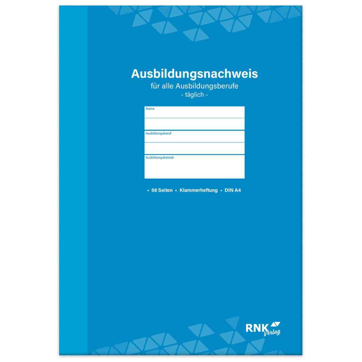 RNK Berichtsheft 5080 A4 28 Blatt "täglich"