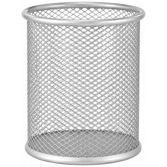 WESTCOTT Stifteköcher Mesh silber H=10cm