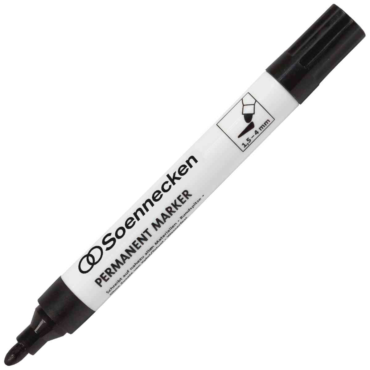 SOENNECKEN Permanentmarker 3107 4mm schwarz Rundspitze