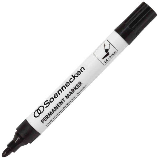 SOENNECKEN Permanentmarker 3107 4mm schwarz Rundspitze