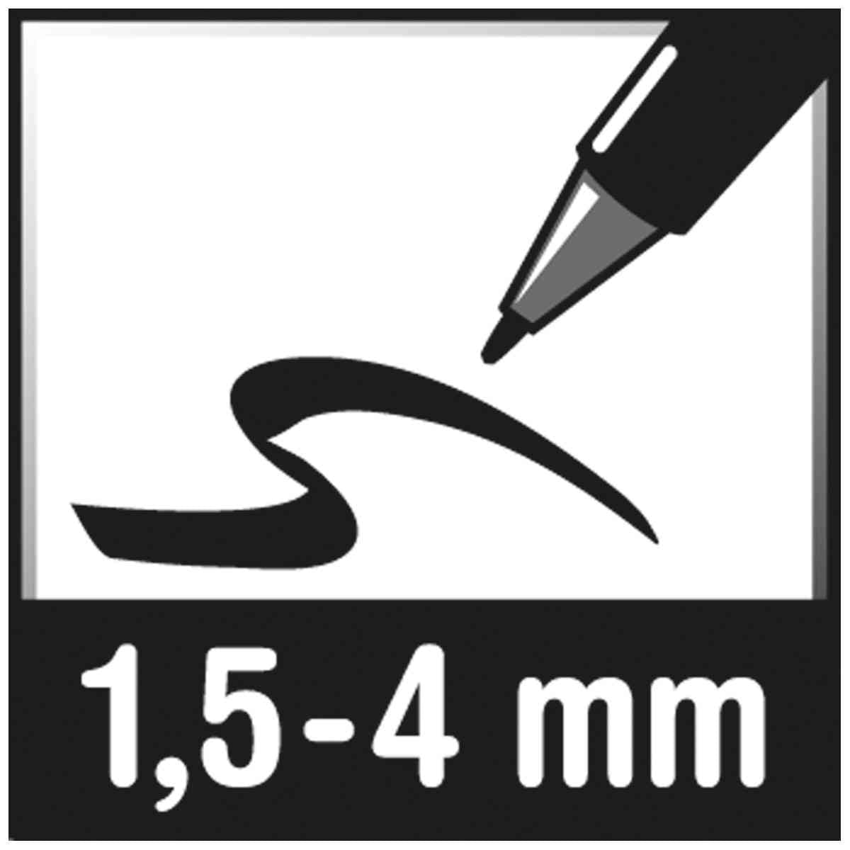 SOENNECKEN Permanentmarker 3107 4mm schwarz Rundspitze
