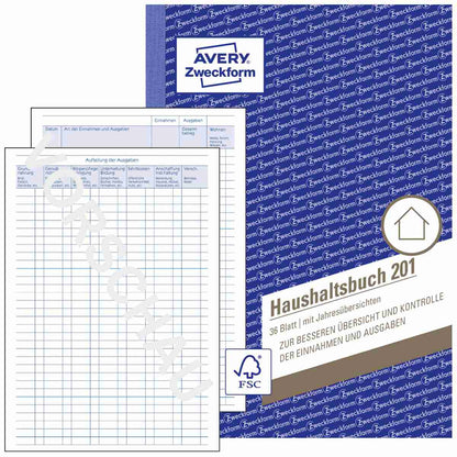 AVERY Haushaltsbuch 201 A5 36 Blatt