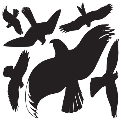 AVERY Fensterwarnvögel 4485 Vögel schwarz 6 Stück