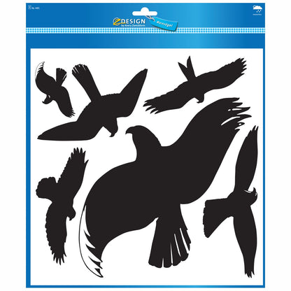 AVERY Fensterwarnvögel 4485 Vögel schwarz 6 Stück