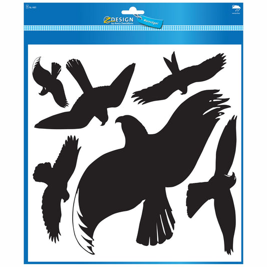 AVERY Fensterwarnvögel 4485 Vögel schwarz 6 Stück