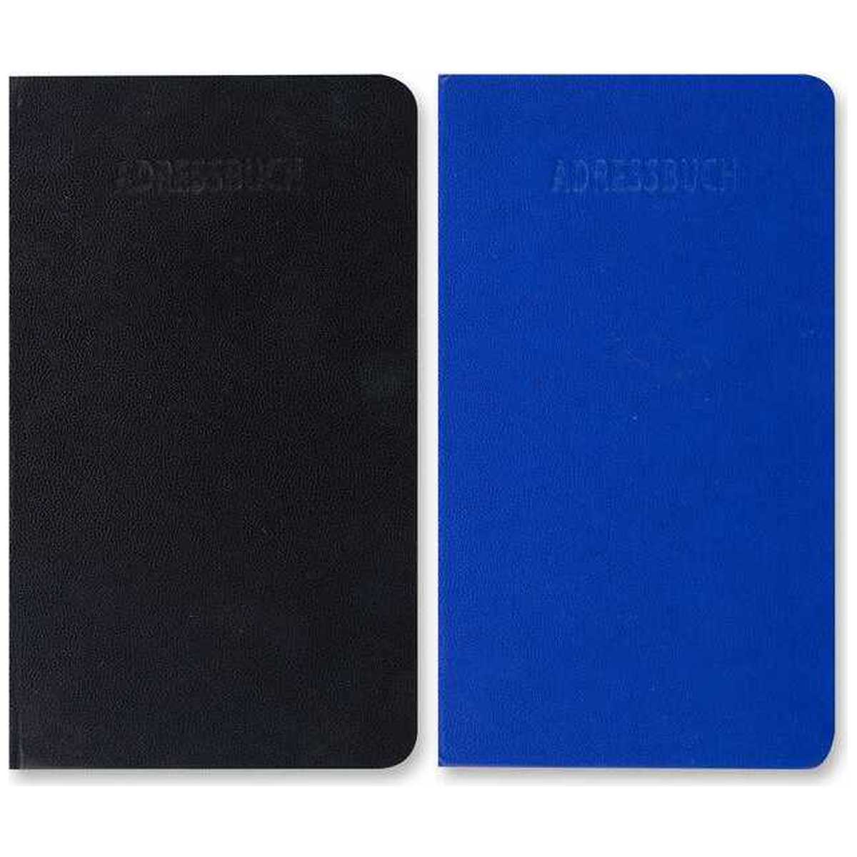 STYLEX Telefon- und Adressbuch 9,2 x 15,8 cm farbig sortiert 54 Seiten