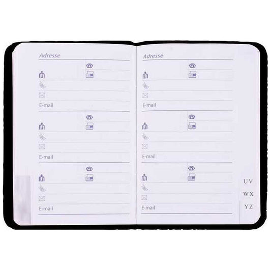 STYLEX Telefon- und Adressbuch 9,2 x 15,8 cm farbig sortiert 54 Seiten