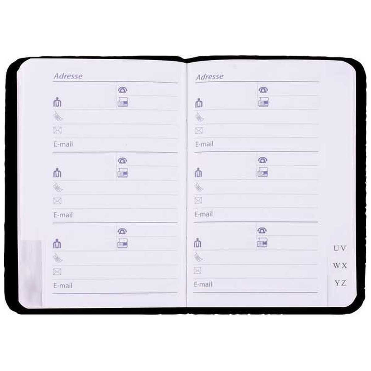 STYLEX Telefon- und Adressbuch 9,2 x 15,8 cm farbig sortiert 54 Seiten