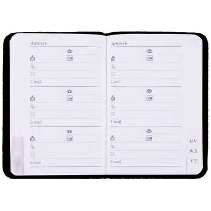 STYLEX Telefon- und Adressbuch 9,2 x 15,8 cm farbig sortiert 54 Seiten