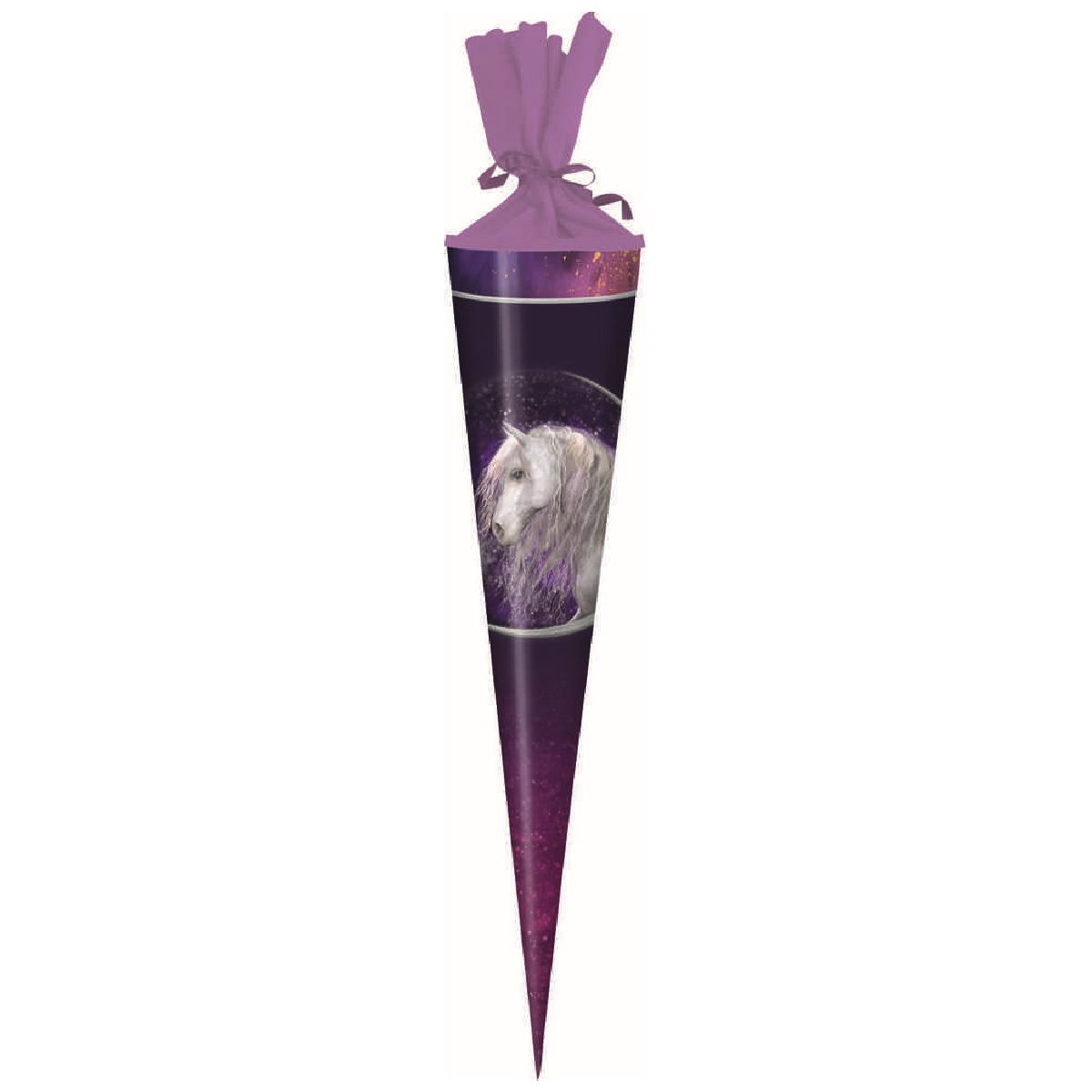 STYLEX Schultüte rund 25 cm mit Krepp-Verschluss