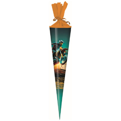 STYLEX Schultüte rund 25 cm mit Krepp-Verschluss
