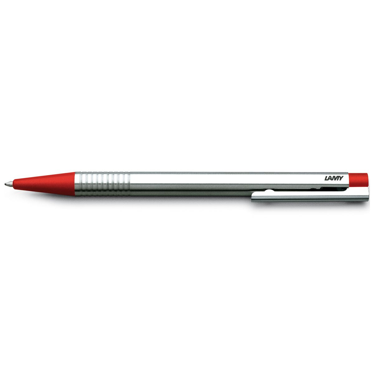 LAMY Kugelschreiber logo 205 Edelstahl matt / rot