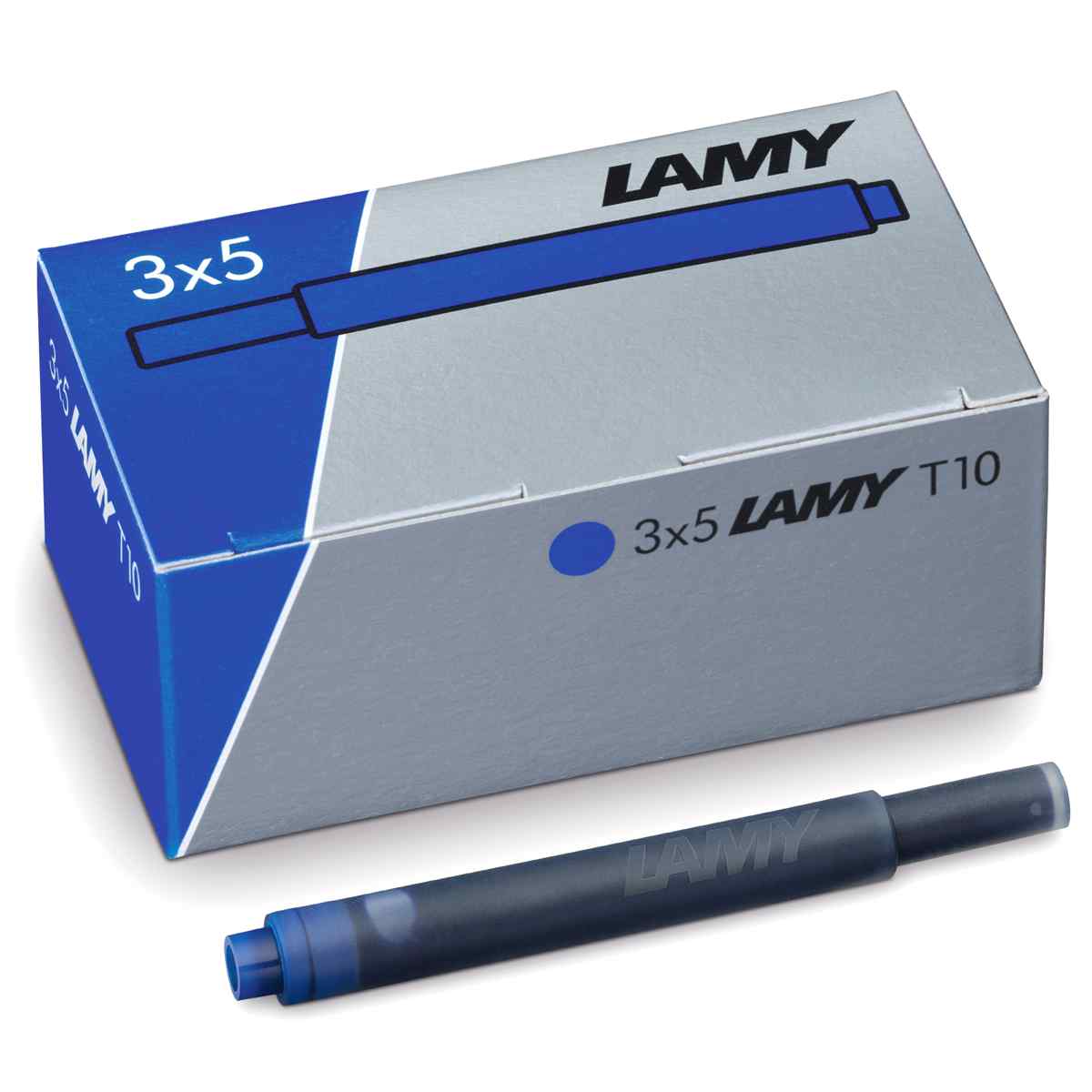 LAMY Tintenpatrone T10 königsblau (löschbar) 15 Stück im SPARPACK