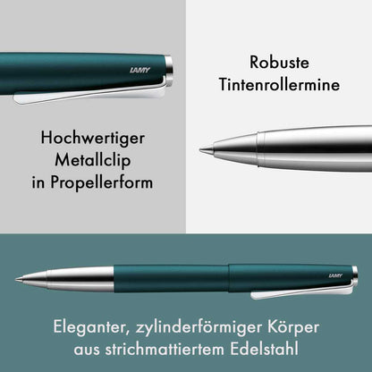 LAMY Tintenroller studio 369 petrol matt Mine M63 schwarz