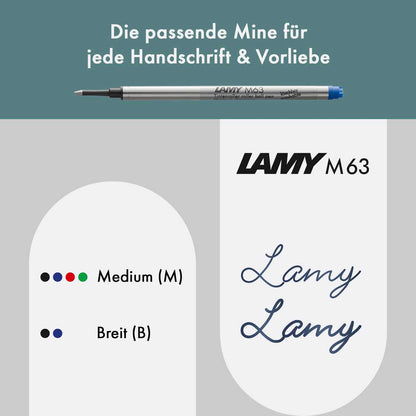 LAMY Tintenroller studio 369 petrol matt Mine M63 schwarz