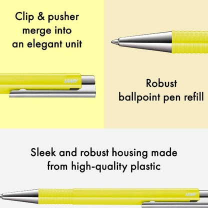 LAMY Kugelschreiber logo 204M+ neonyellow hochglänzend M16 M schwarz