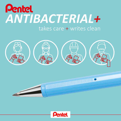 PENTEL Kugelschreiber BK77AB-A Antibacterial+ 0,35mm schwarz