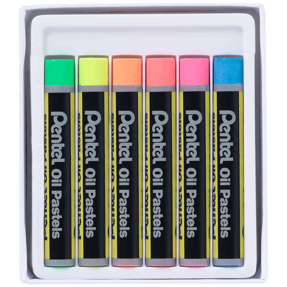 PENTEL Ölpastellkreide PHN-F6 PentelARTS NEON 6 Stück