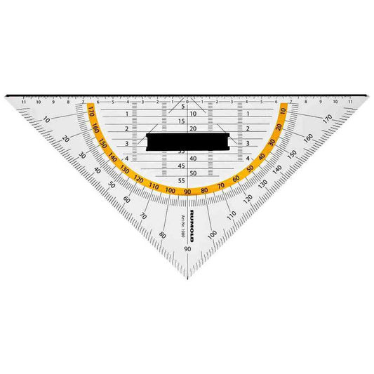 RUMOLD Technisches Zeichendreieck / Geodreieck 1080 25cm mit Schneidekante