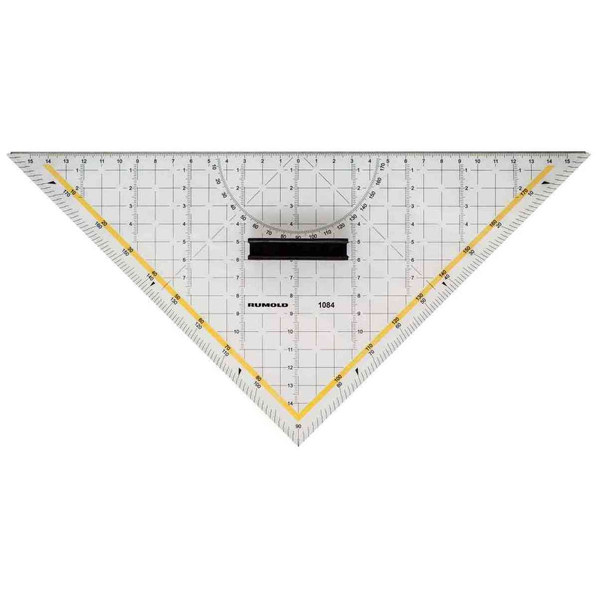 RUMOLD Technisches Zeichendreieck / Geodreick 1084 32,5cm mit Schneidekante