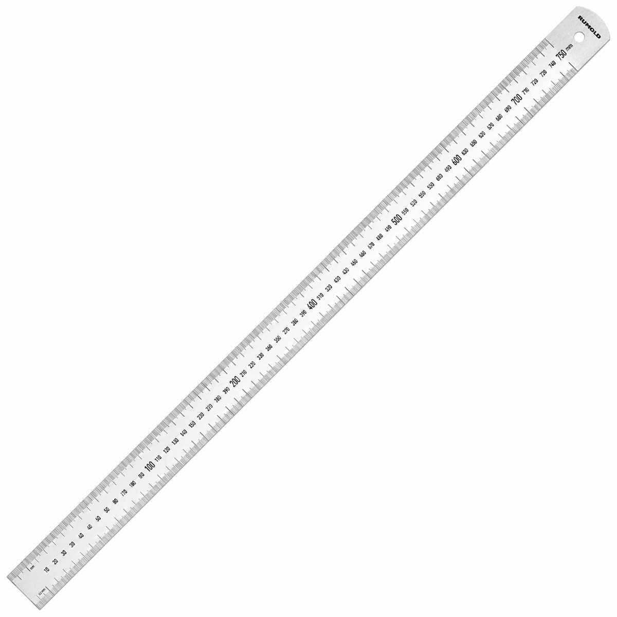 RUMOLD Schneide-Lineal 75cm Edelstahl Premium rostfrei gelasert | Genauigkeitsklasse I