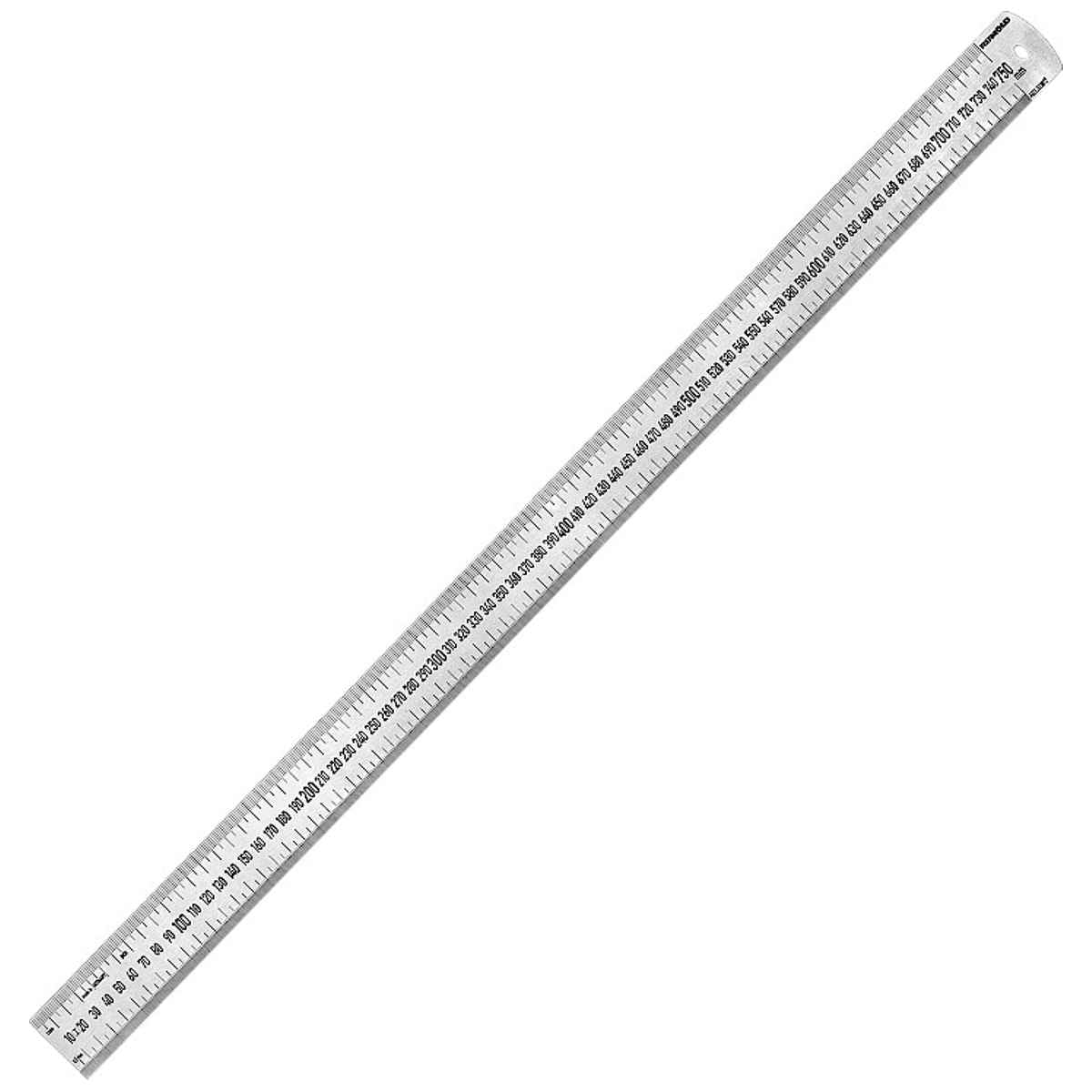 RUMOLD Schneide-Lineal 75cm Edelstahl Premium rostfrei gelasert | Genauigkeitsklasse I