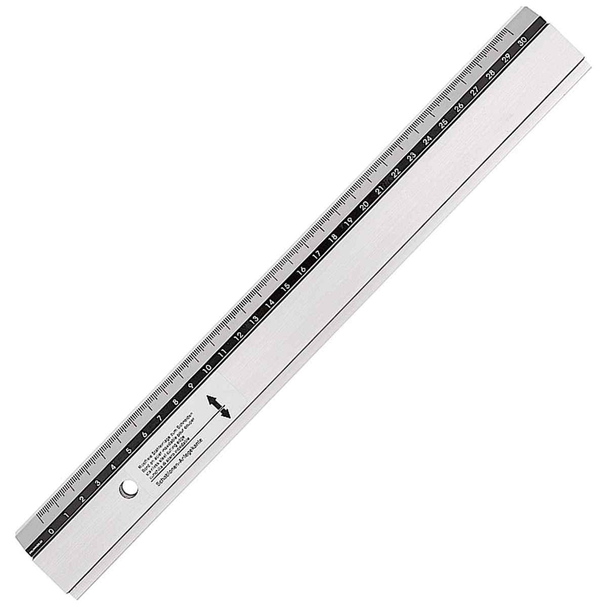 RUMOLD Präzisions-Zeichen- und Schneidelineael 663/30 Alu mit Stahlkante 30cm