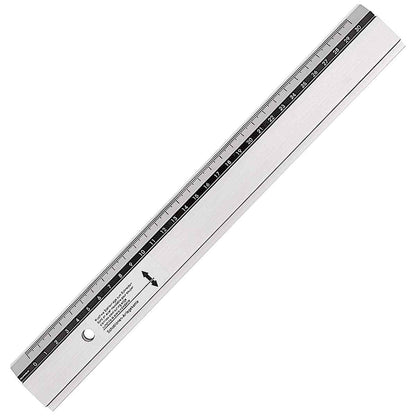 RUMOLD Präzisions-Zeichen- und Schneidelineael 663/30 Alu mit Stahlkante 30cm
